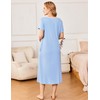 Ekouaer Nightgowns for Women Nightshirts Short Sleeve Soft Sleepwear with