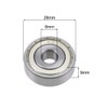 sourcing map 638ZZ Double Shielded ABEC-3 Ball Bearings 8 x