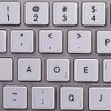 MAC DVORAK KEYBOARD STICKERS ON WHITE BACKGROUND