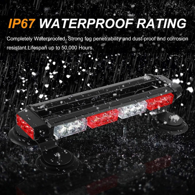 16.8 Inch LED Light Bar High Intensity Emergency Hazard Warning