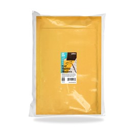 ABC Pack of 25 Gold Kraft Bubble Padded Envelopes 8.5 x 13. Kraft Bubble Peel and Seal Envelopes. Yellow Kraft Bubble Mailers 8 1/2 x 13. Shipping Bags for Mailing, Packing, Packaging. Wholesale Price
