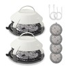 2 Set Flea Traps with 4 Catch Stickers, House Flea