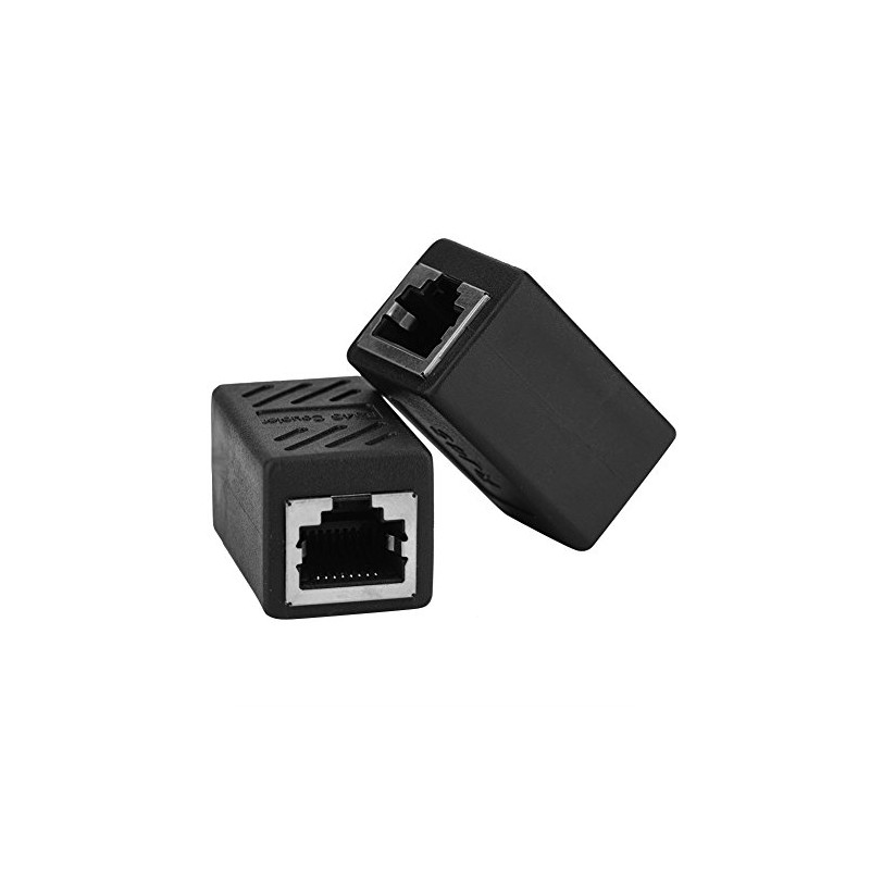 Cuifati Acoplador Ethernet RJ45, Adaptador Extensor de Cable Ethernet, Conector