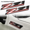 2PCS Black & Red 2019-2023 Silverado Z71 Emblem Badge 84632695