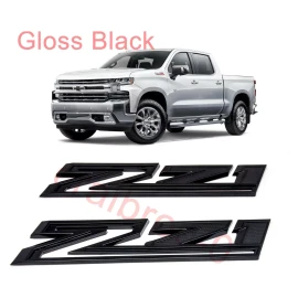 Unbranded 2x Gloss Black Z71 Fender Emblem Badge For 2019 - 2023 Silverado GM OEM