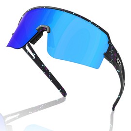 ZEMFAY Polarized Sports Sunglasses Women Men Youth UV400 Cycling Glasses Eyewear for Driving Baseball Running MTB(C4)