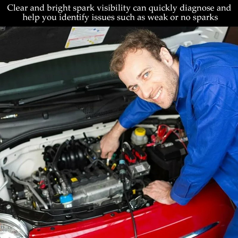 2 Pcs Ignition Spark Testers, Automotive Spark Plug Tester, Engine