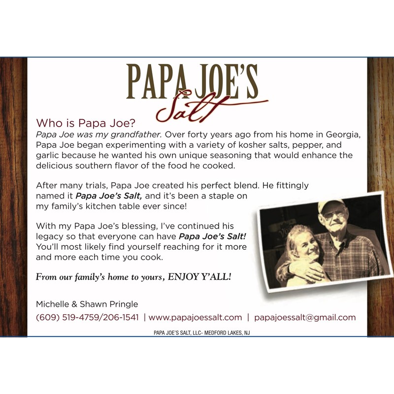 Papa Joe's Salt, 16.8 oz