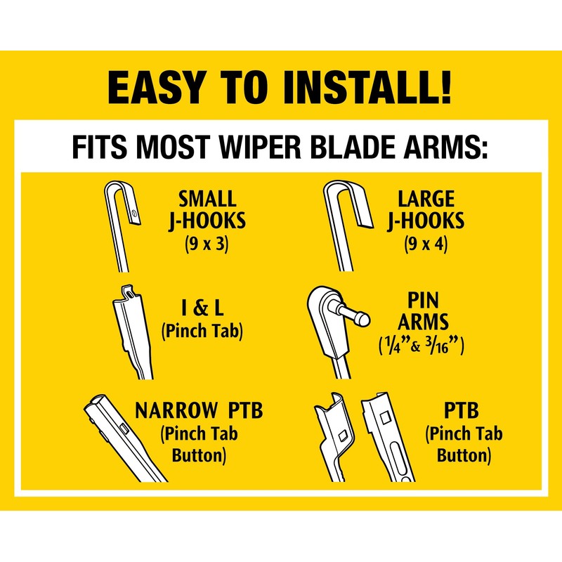 Rain-X 5079280-2-5PK Latitude 2-IN-1 Water Repellency Wiper Blade, 24" (Pack