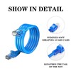 Pack of 5 Snagless RJ45 Cat-6 Ethernet Patch Internet Cables,