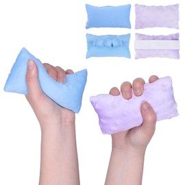 XAOMING Hand Grips for Contractures, Finger Contracture Cushion, Hand Support Finger Splints 2Pcs Comfortable Hand Pillow for Elderly Care & Finger Splints Support (Blue & Purple)