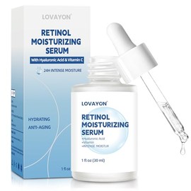Suero hidratante de retinol para cara, esencia antienvejecimiento e hidratante con vitamina C y ácido hialurónico, suero facial hidratante que mejora 