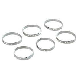 3 Pagen Roulade Clips for Tying Meat & Cabbage Rolls - Reusable Roulade Rings Make Work Easier - Dishwasher Safe and 100% Food Safe - Set of 6 Stainless Steel