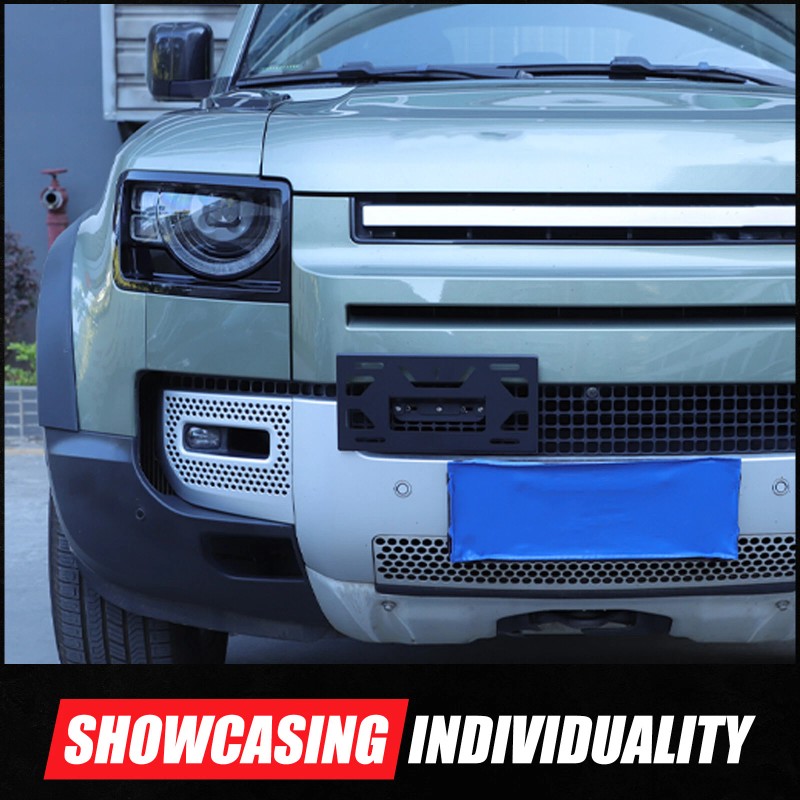 carpart2021 Front Bumper Tow Hook License Plate Mount Bracket For