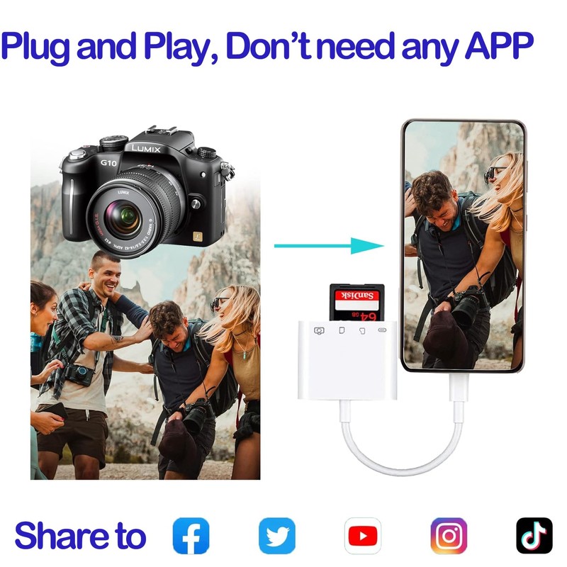 USB C SD Card Reader, Aieloar 4-in-1 High-Speed Data Transfer