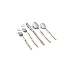 Cambridge Champagne Ombre Kiki Piece Flatware Set, 20 Count