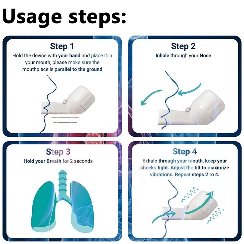 SEABABOO Respiratory Lung Expander Hand Respiratory Exerciser Pulmonary Breathing Trainer