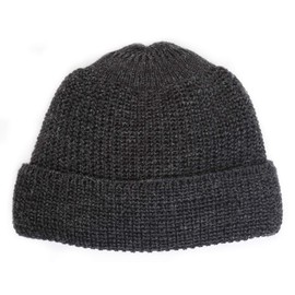 Leuchtfeuer Strickwaren Walfter 323 Short Beanie Chunky Knit Made in Germany - Beanie charcoal