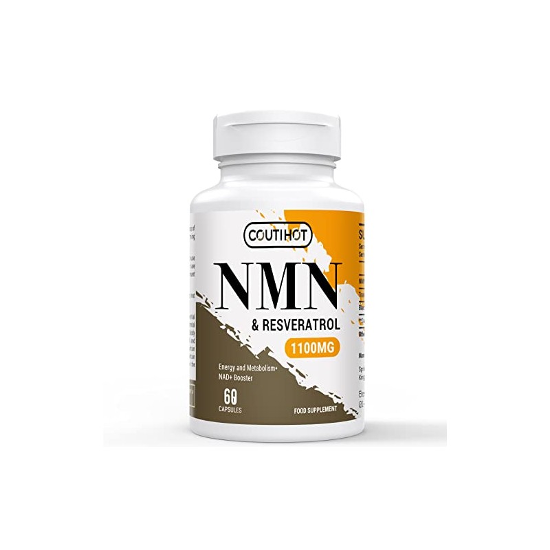 NMN and Trans-Resveratrol 1100mg - with Black Pepper Extract Blend