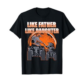 Quad Bike - Father and Daughter ATV Girl T-Shirt