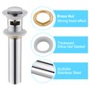 CREA Bathroom Sink Drain Chrome, Sink Stopper Pop Up Drain