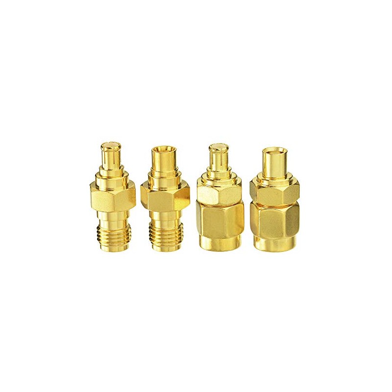 Eightwood Antenna Adapter Kit MCX to SMA 4 Type for