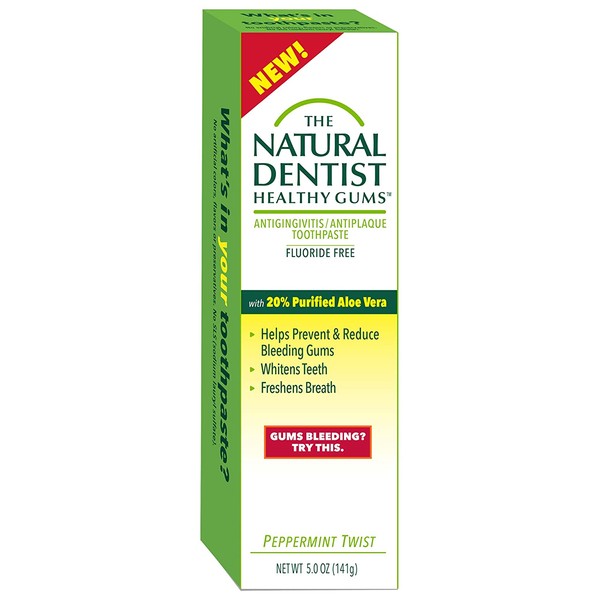 The Natural Dentist Healthy Gums Antigingivitis/antiplaque Toothpaste, Peppermint Twist, 5 ounces
