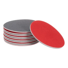 QUARKZMAN 10 Stück 240 Körnung Schleifschaum 6 Zoll Klett-Schleifscheibe für Exzenterschleifer, Nass/Trocken Schleifschaum-Polierer für Auto Holz Trockenbau Metall Möbel Polieren