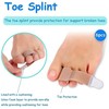 6Pcs Hammer Toe Straightener, Hammer Toe Splints, Toe Cushioned Bandages