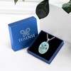 Eusense Hummingbird Necklace for Women Turquoise Jewelry 925 Sterling Silver