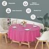 Evershine (12-Pack Heavy Duty Plastic Table Covers Tablecloth (Reusable) (Round