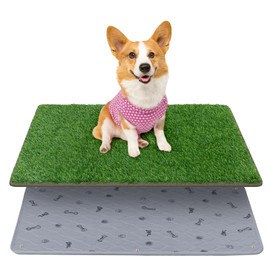 Reusable Dog Toilet, High Permeability Artificial Grass Dog Toilet with Washable Puppy Mat, Puppy Toilet for Home or Apartment