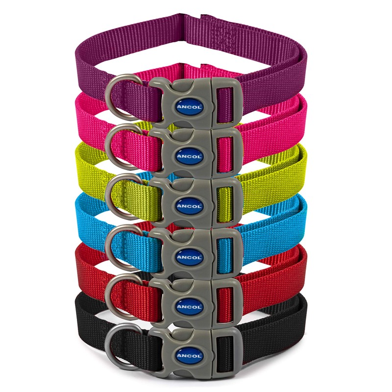 Ancol Viva Adjustable Collar Red, Size 1-2/Small ,A Fits neck
