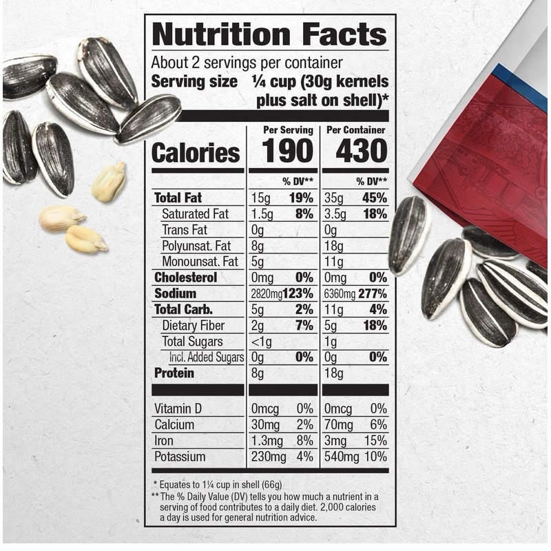 DAVID Roasted and Salted Original Jumbo Sunflower Seeds, 5.25 oz