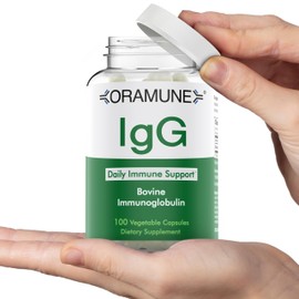 Oramune Support Supplement with Transfer Factor and Pure Colostrum IgG Supplement - 500mg Immunoglobulin - 100 Capsules