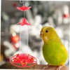 Kisangel 2pcs Hummingbird Feeder Design for Outdoor Garden and Clean
