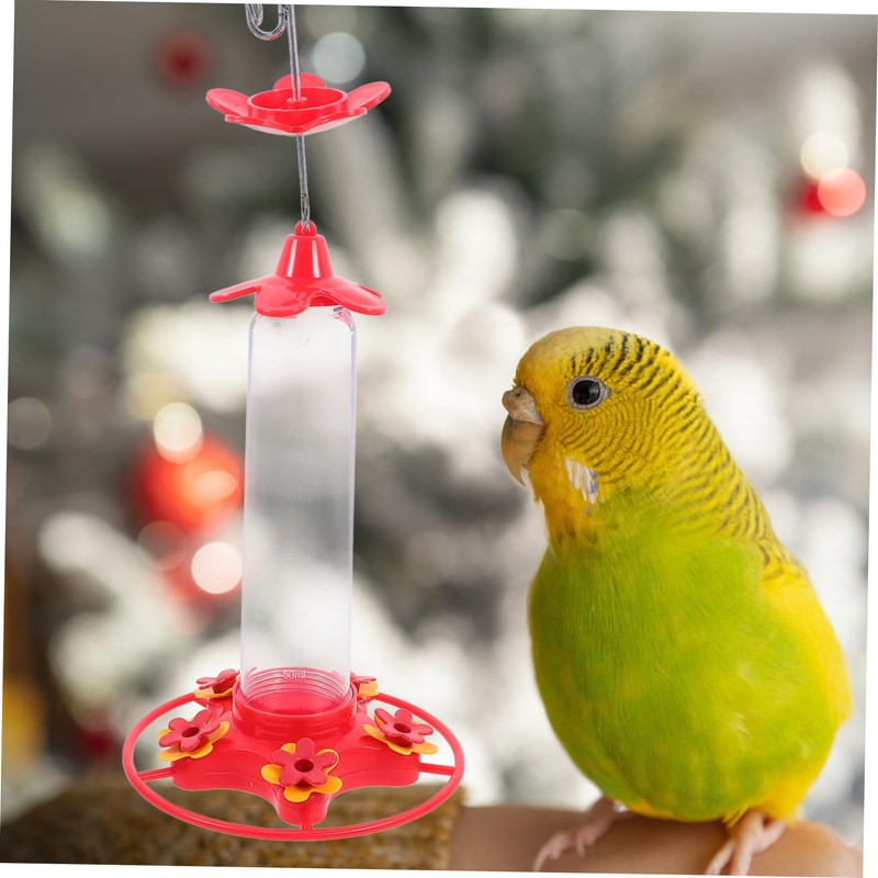 Kisangel 2pcs Hummingbird Feeder Design for Outdoor Garden and Clean