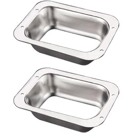 ApxRoufin 2" x 3" Rain Gutter Downspout Drop Outlet Aluminum K Style, Connector for Downspout Gutter Drain Pipe Fittings, Roof Rain Water Catching System Parts & Accessories in Summer. (2 Packs).