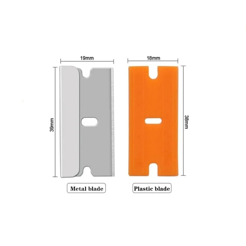 Glue Removal Blade Glass Oven Razor Scraper Plastic Handle Razor