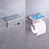 ArgenMex Porta-rollo De Rollos Sanitarios Acero Inoxidable Con Repisa