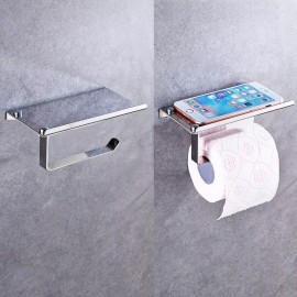 ArgenMex Porta-rollo De Rollos Sanitarios Acero Inoxidable Con Repisa