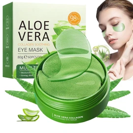 60 Pairs Aloe Vera Collagen Under Eye Patches,Hydrating Eye Masks for Dark Circles,Puffiness,Wrinkles & Fine Lines,Soothing Anti-Aging Skincare for Men & Women​