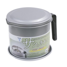 Takehara Can Fluorine Oil Pot 3.3 gal (1.0 L) with Saucer S-29
