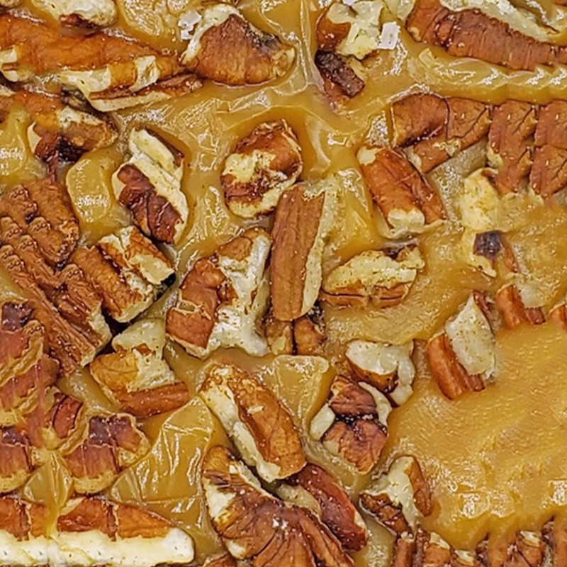 Home Made Creamy Chocolate Pecan Caramel Cluster Fudge - 1