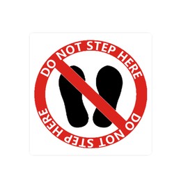 No Step Stickers Decals, 10 Pcs Do Not Step On It Stickers No Stepping On Surface Safety Notice Warning Labels for Office Company School Hotel Warehouse Business.