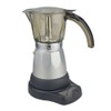 BC Classics BC-90264 6-Cup Electric Coffee Maker, Clear and Silver