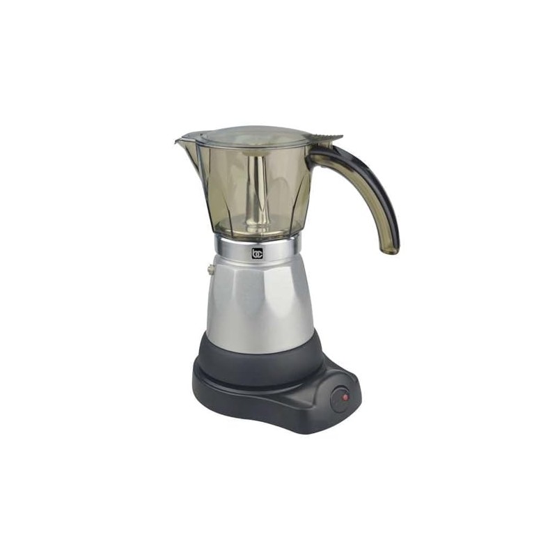 BC Classics BC-90264 6-Cup Electric Coffee Maker, Clear and Silver