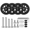 Volein Pack of 4 Suitcase Castors Replacement Wheels 55 x