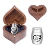 Small Urns for Ashes Heart Shaped Wooden Keepsake Box with