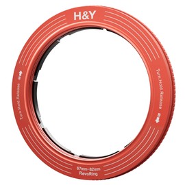 H&Y Step Up Ring REVORING 67-82mm Coral Orange Leveling Filter Diameter Conversion Adapter for 82mm Filter Variable RS82-O